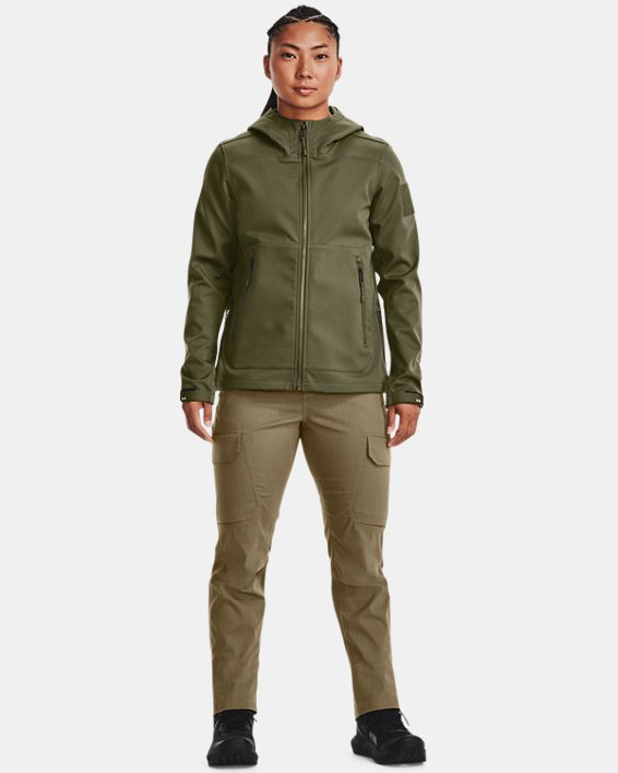 Women's UA Tactical Softshell Jacket, Green, pdpMainDesktop image number 2